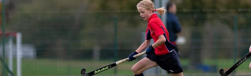 ESMS Junior Girl playing hockey