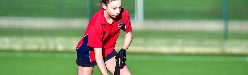 MES student playing hockey